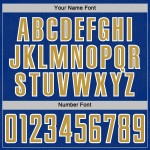 Gold-White Geometric Soccer Shape Royal Old Sports Sublimation Uniform Jersey Custom