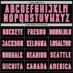 Soccer Neon Sublimation Shape Black Geometric Jersey Sports Custom Uniform Pink-White Soccer Neon Sublimation Shape Black Geometric Jersey Sports Custom Uniform Pink-White