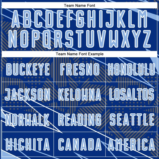 Blue-White Royal Uniform Sports Jersey Light Custom Lines Sublimation Soccer