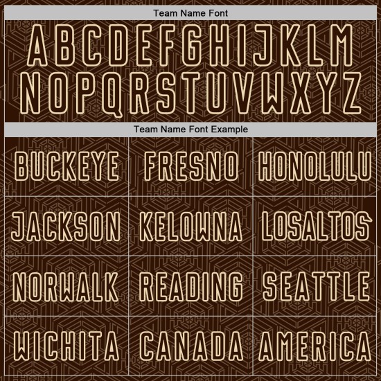 Brown Shape Sports Jersey Cream Sublimation Custom Soccer Geometric Uniform Brown Shape Sports Jersey Cream Sublimation Custom Soccer Geometric Uniform