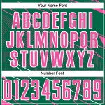 Kelly Sports Pink-White Sublimation Custom Uniform Soccer Lines Jersey Green