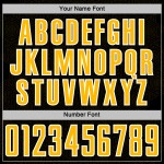 Geometric Custom Uniform Sublimation Soccer Jersey Shape Gold-White Black Sports Geometric Custom Uniform Sublimation Soccer Jersey Shape Gold-White Black Sports