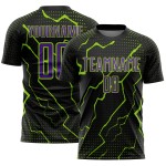Purple-Neon Jersey Black Custom Uniform Green Sports Soccer Sublimation Lightning Purple-Neon Jersey Black Custom Uniform Green Sports Soccer Sublimation Lightning