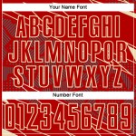 Cream Jersey Soccer Sports Red Sublimation Uniform Lines Custom