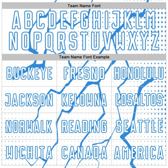 Jersey Sports Lightning Powder Soccer Uniform Sublimation White Custom Blue