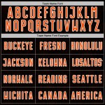 Sublimation Sports Uniform Soccer Black Shape Custom Geometric Jersey Orange-White Sublimation Sports Uniform Soccer Black Shape Custom Geometric Jersey Orange-White